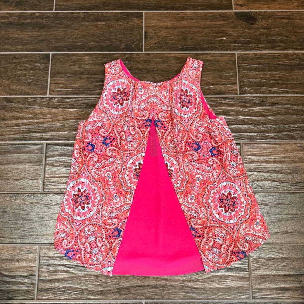 Rose & Olive Sleeveless Top Size Medium Multicolor New